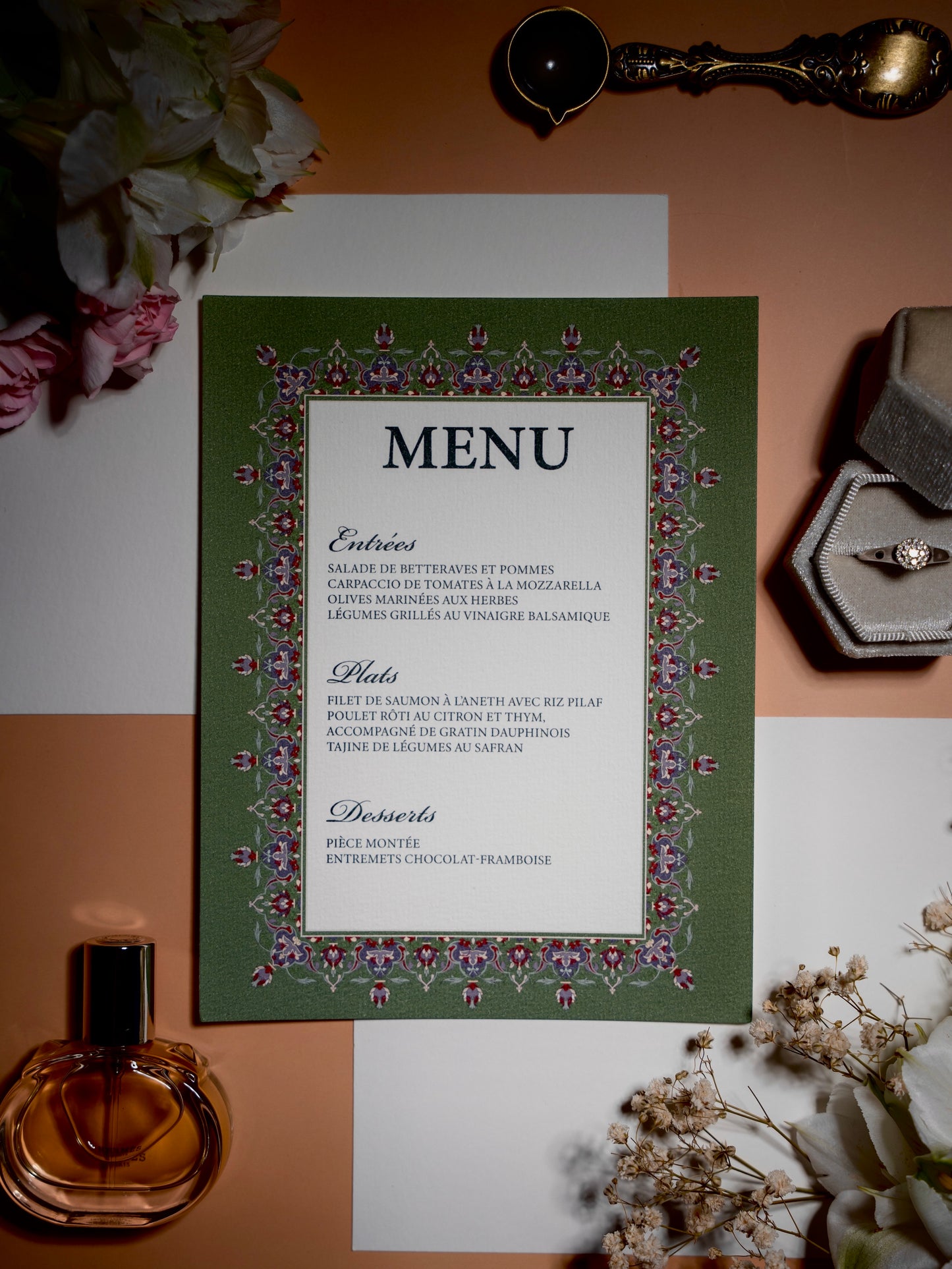 Menu Amira Émeraude