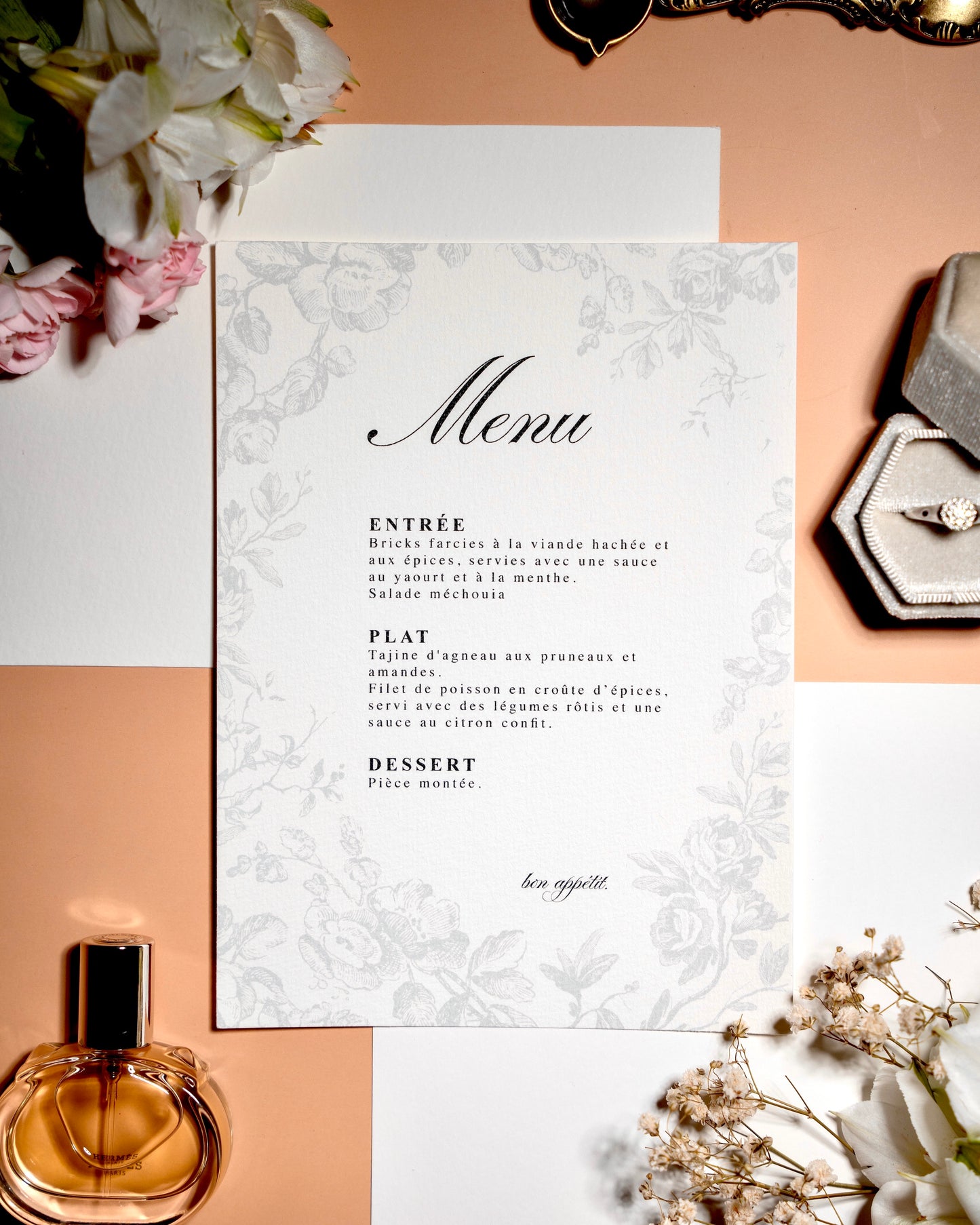 Menu Vintage Classique