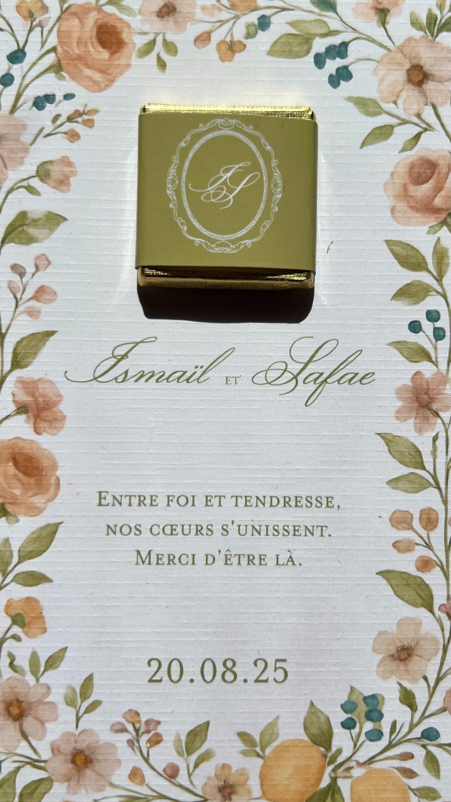 Cartes chocolats Floraison