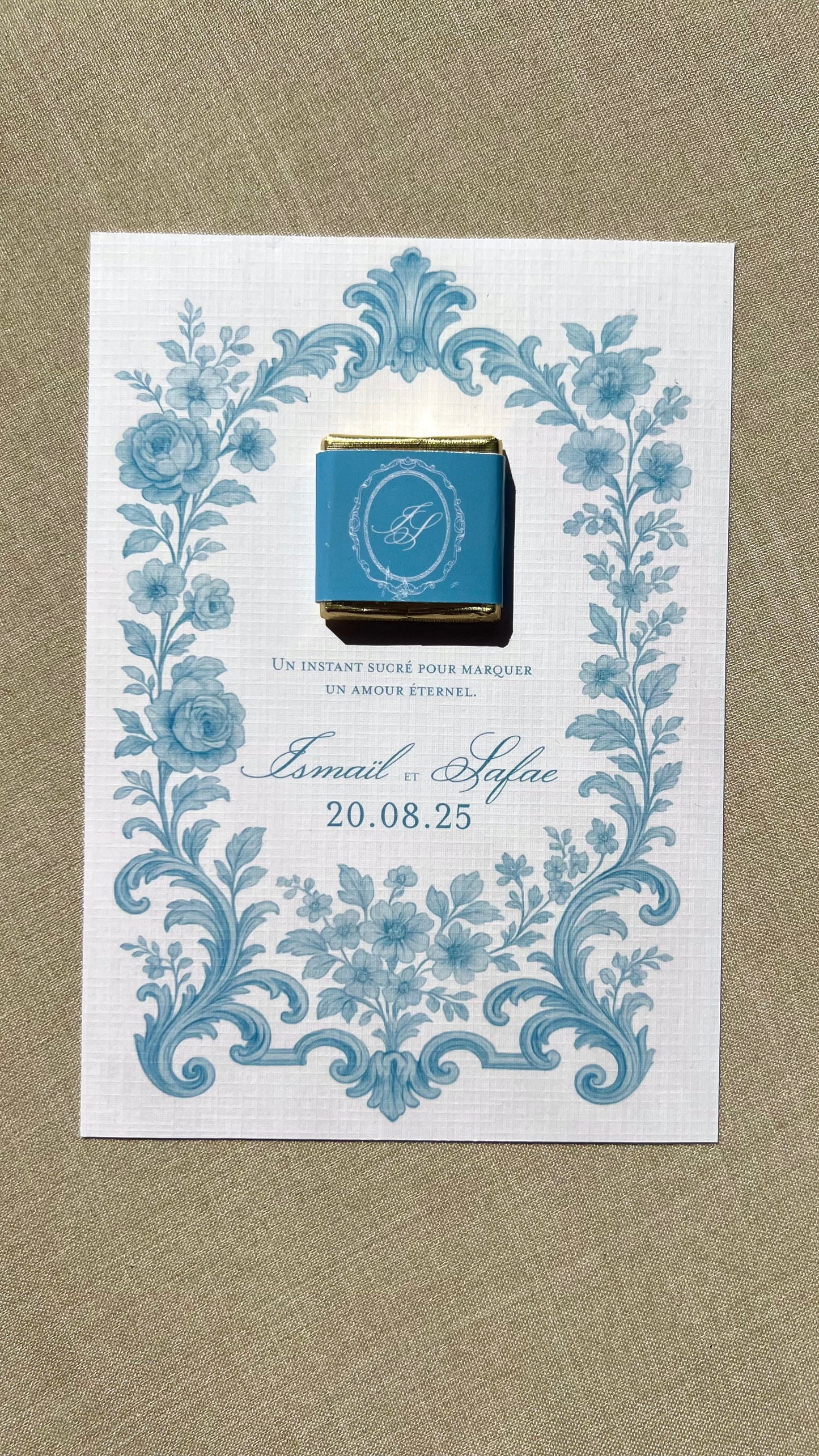 Cartes chocolats Bleu de Sèvres