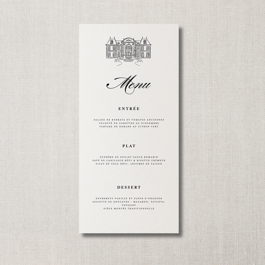 Menu Manoir