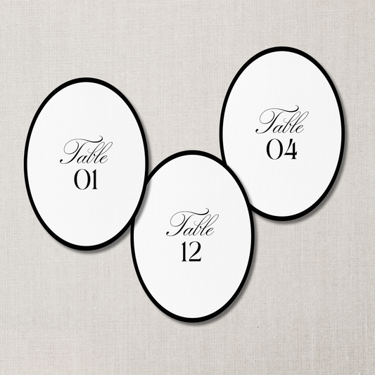 Numéro de table Camée