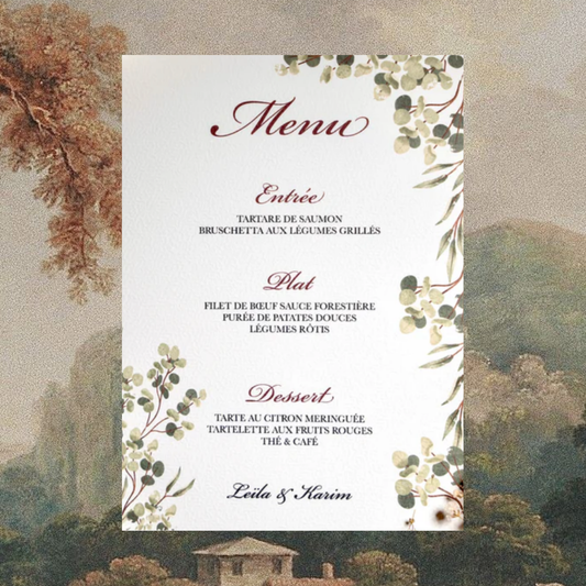 Menu Champêtre