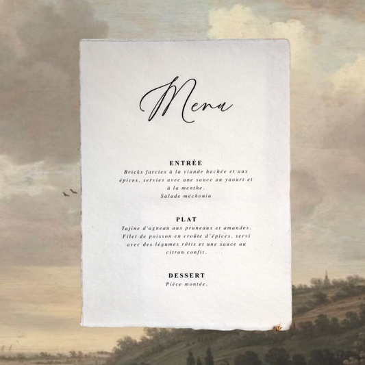 Menu Noor Classique