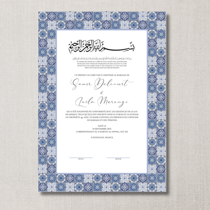 ZELIJ BLUE - زليج الأزرق 