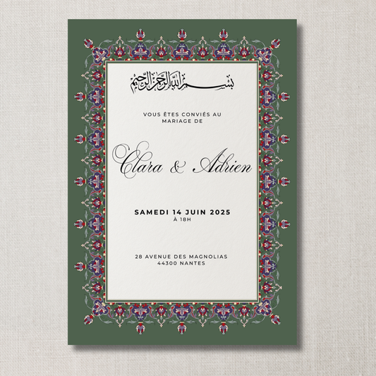 Faire-part Amira Émeraude