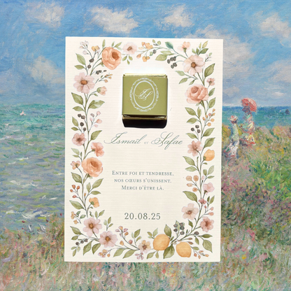 Cartes chocolats Floraison