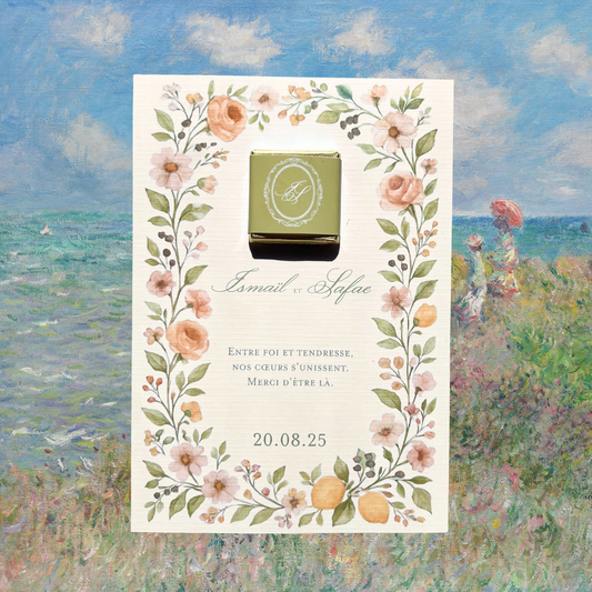 Cartes chocolats Floraison