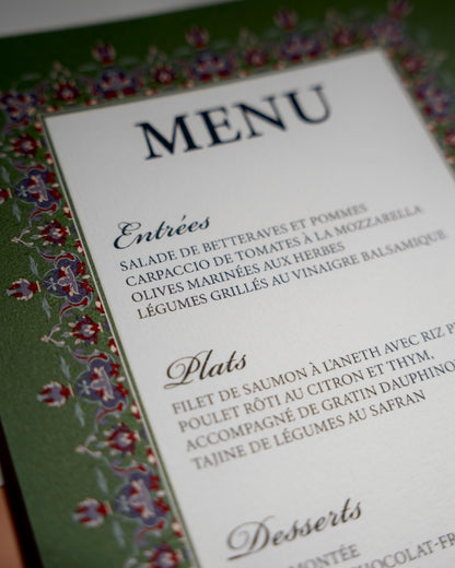 MENU AMIRA ÉMERAUDE